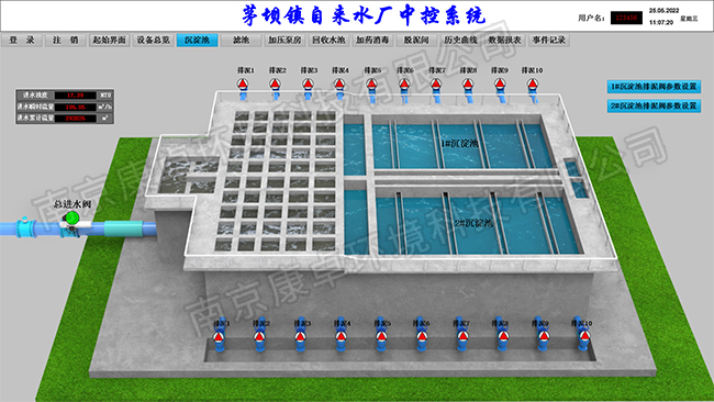 貴州省仁懷市茅壩鎮(zhèn)自來水廠自動化控制系統(tǒng)